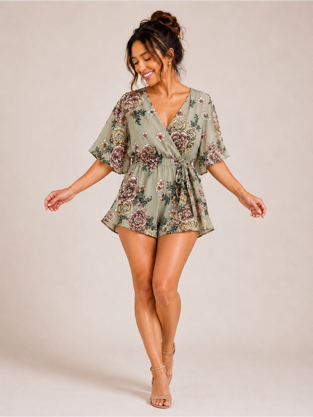 🎉5 for $45🎉 Bailey blue romper Jumpsuit size M